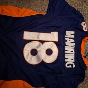 Nike Blue and Orange Men's Jersey